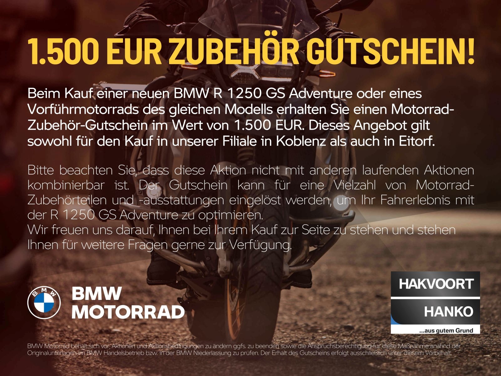 BMW R 1250 GS Adventure verfügbar ab 15.07.